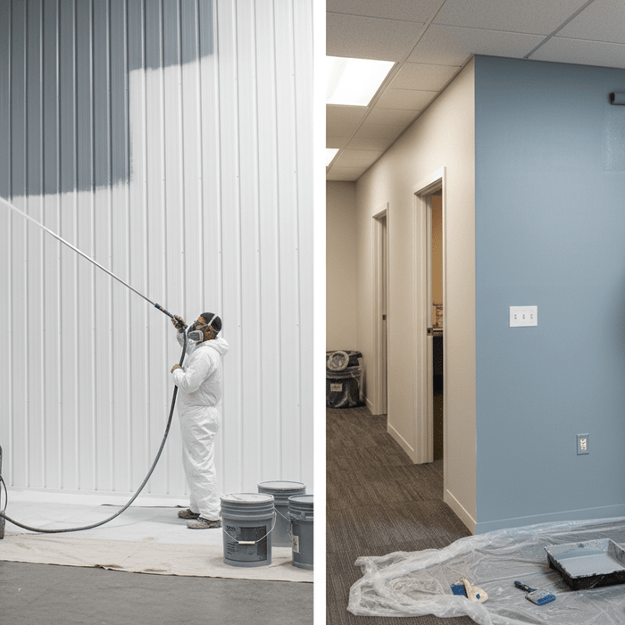 Spray vs. Roll—Choosing the Best Paint Application Method for Commercial Jobs - LCB Paint & Supply