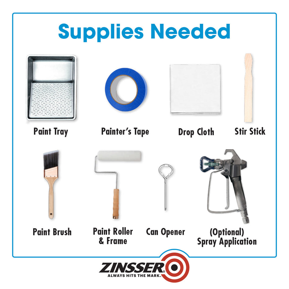 Prep, patch, prime and seal: Zinsser Bulls Eye 1-2-3 primer