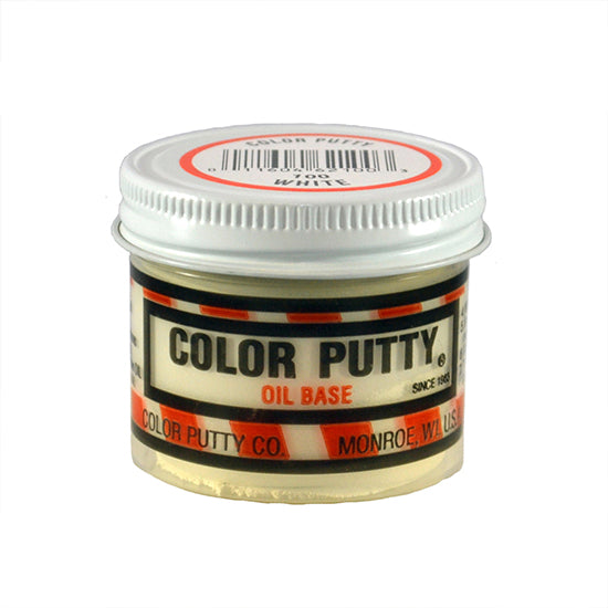 Color Putty Oil-Based Wood Putty, White, 3.68 oz