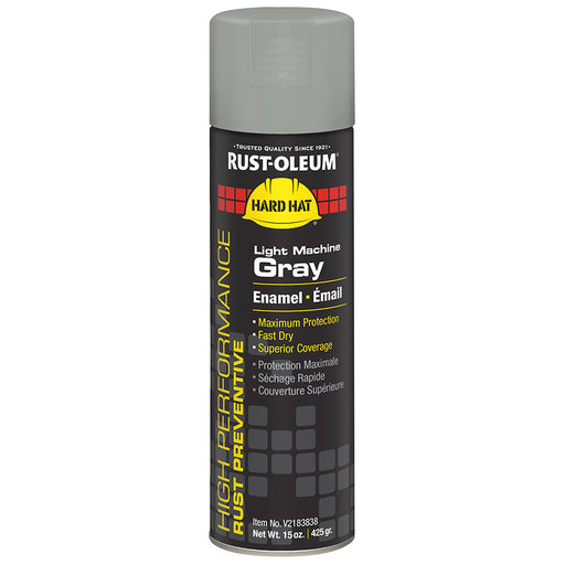 Rust Oleum High Performance Spray Hard Hat Enamel Lt Mach Gray Paint Project Weekend DIY
