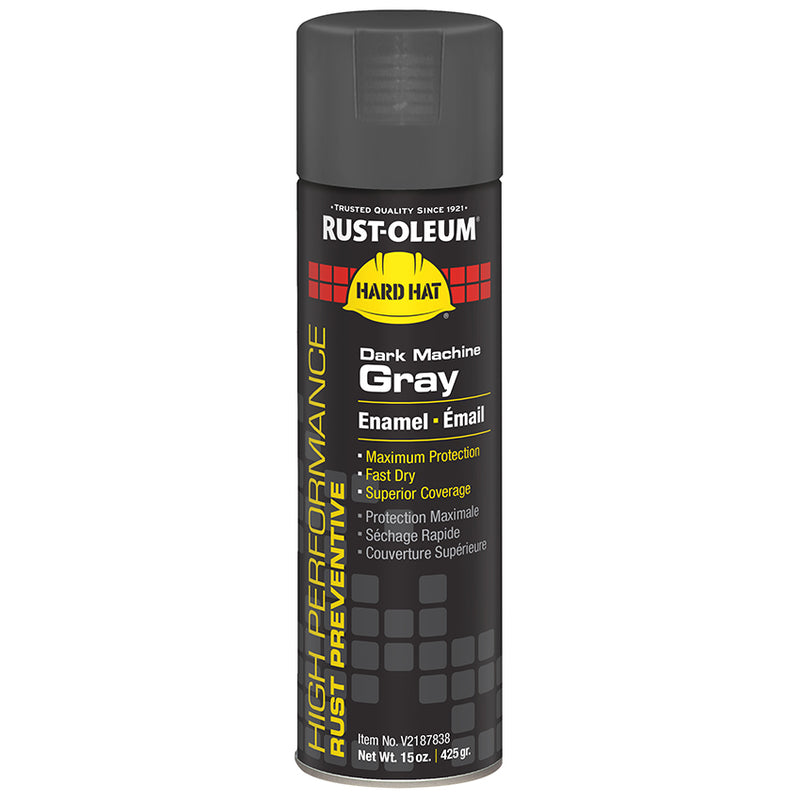 Rust Oleum High Performance Spray Hard Hat Enamel Dk Mach Gray Paint Project Weekend DIY
