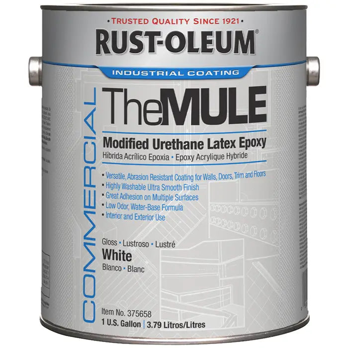 Rust Oleum Mule Cabinet & Trim Paint White Gloss Gallon Project Weekend DIY