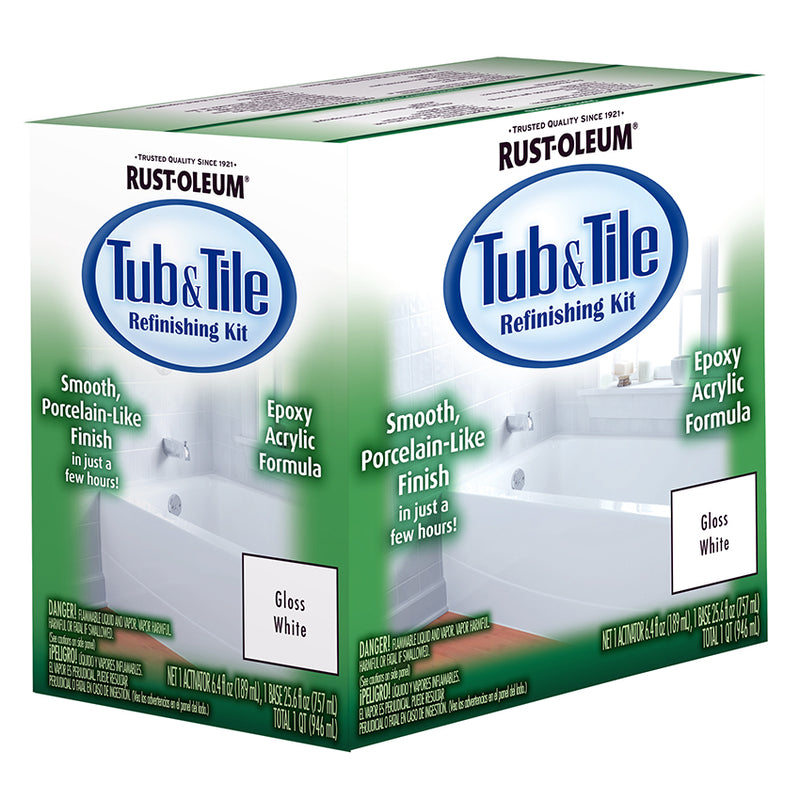 Rust-Oleum Tub And Tile Refinishing Kit White Smooth Quart product image