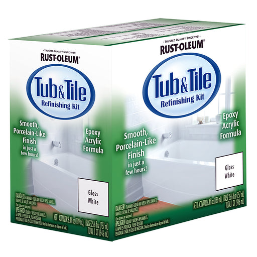 Rust-Oleum Tub And Tile Refinishing Kit White Smooth Quart product image