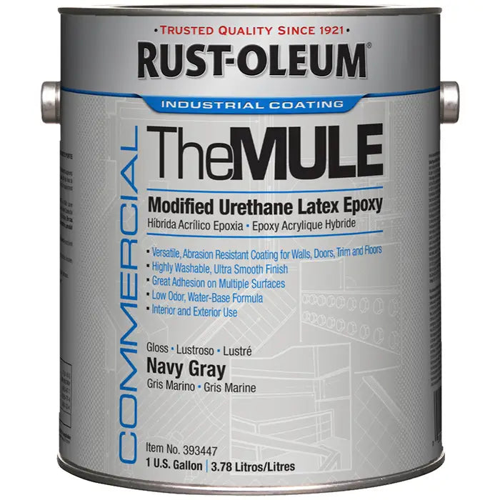 Rust Oleum Mule Cabinet & Trim Paint Navy Gray Gloss Gallon Project Weekend DIY