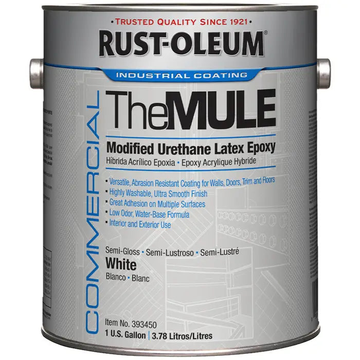 Rust Oleum Mule Cabinet & Trim Paint White Semi Gloss Gallon Project Weekend DIY