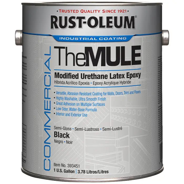 Rust Oleum Mule Cabinet & Trim Paint Black Satin Gallon Project Weekend DIY