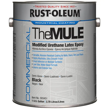 Rust Oleum Mule Cabinet & Trim Paint Black Semi Gloss Gallon Project Weekend DIY