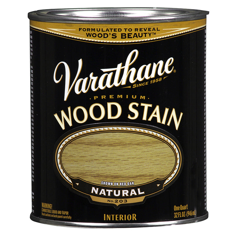 Varathane Premium Wood Stain, Natural, Quart