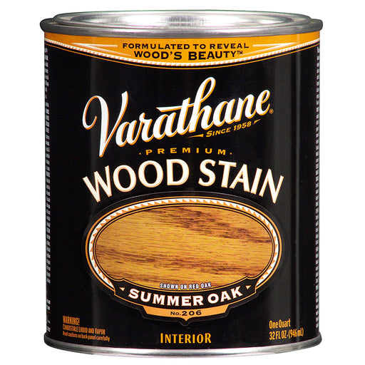 Varathane Premium Wood Stain, Summer Oak, Quart