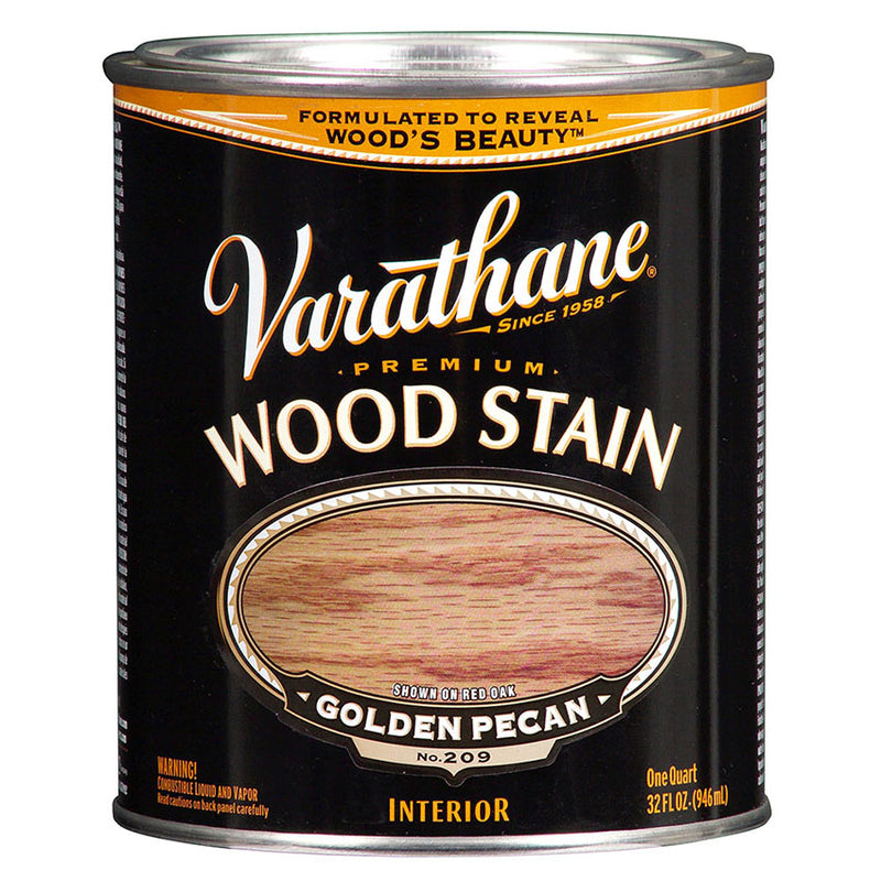 Varathane Premium Wood Stain, Golden Pecan, Quart
