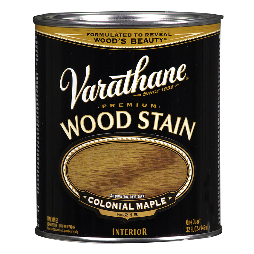 Varathane Premium Wood Stain, Colonial Maple, Quart