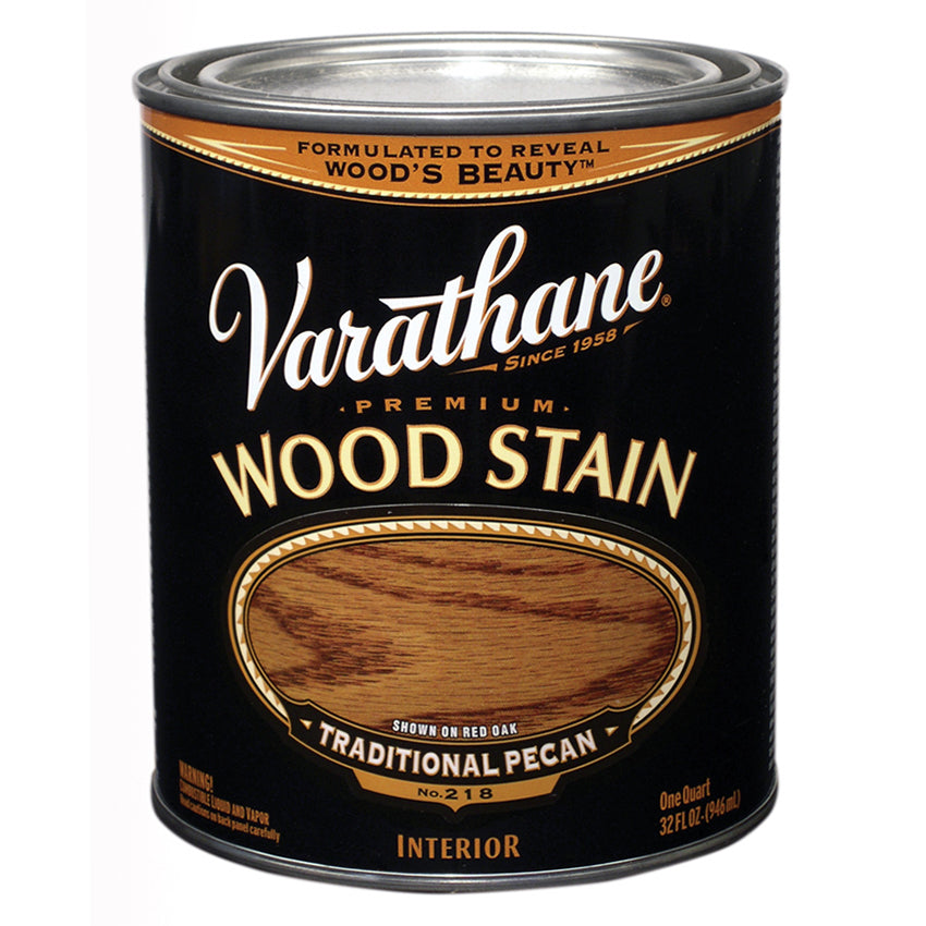 Varathane Premium Wood Stain, Traditional Pecan, Quart