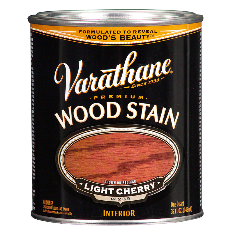 Varathane Premium Wood Stain, Light Cherry, Quart