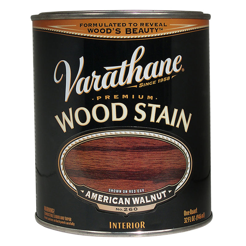 Varathane Premium Wood Stain, American Walnut, Quart
