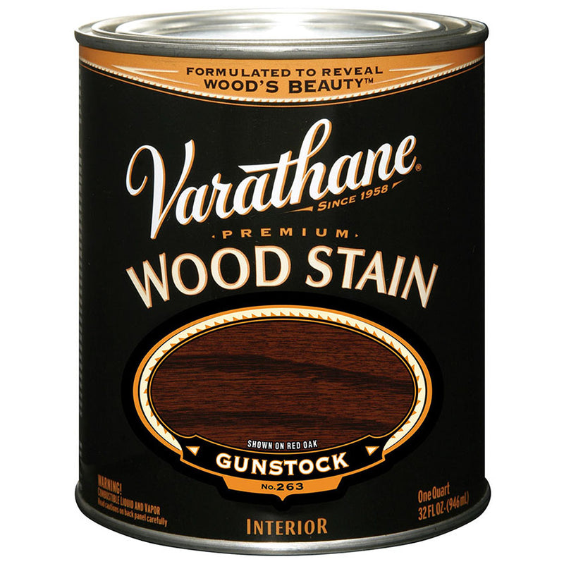 Varathane Premium Wood Stain, Gunstock, Quart