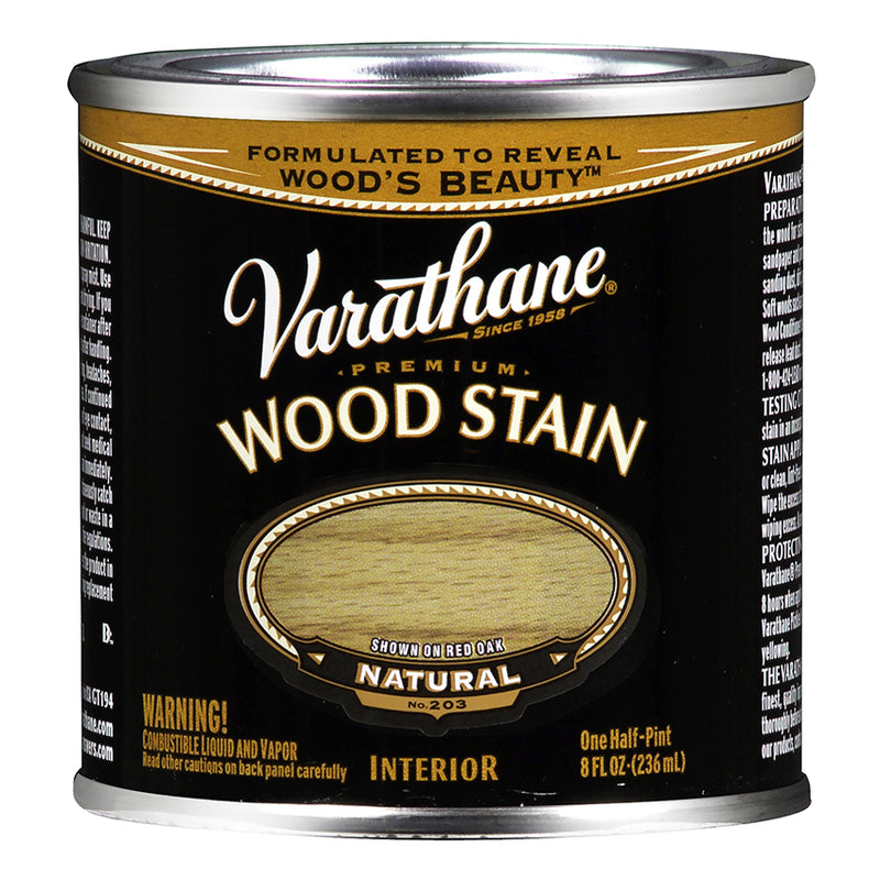 Varathane Premium Wood Stain, Natural, Half Pint