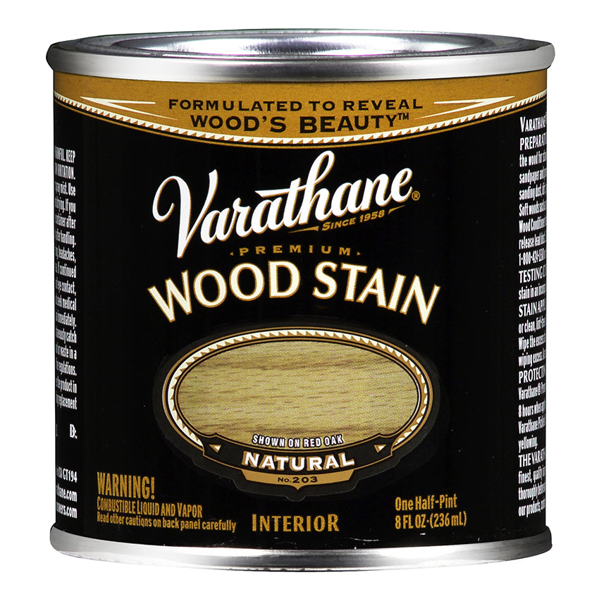 Varathane Premium Wood Stain, Natural, Half Pint