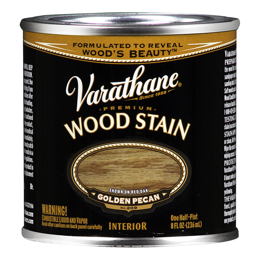 Varathane Premium Wood Stain, Golden Pecan, Half Pint