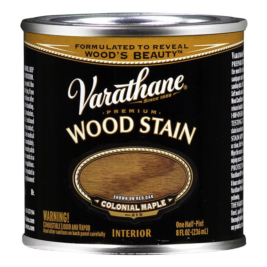 Varathane Premium Wood Stain, Colonial Maple, Half Pint