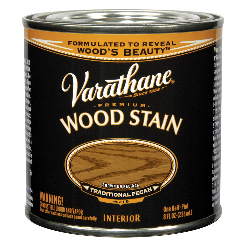 Varathane Premium Wood Stain, Traditional Pecan, Half Pint