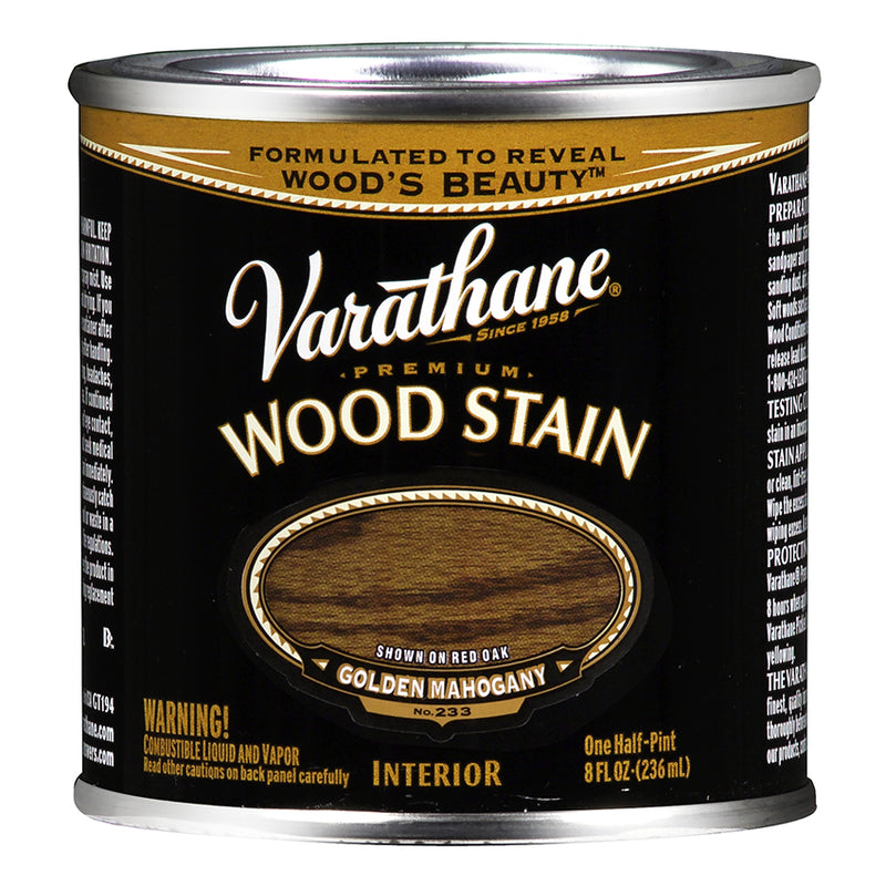 Varathane Premium Wood Stain, Golden Mahogany, Half Pint
