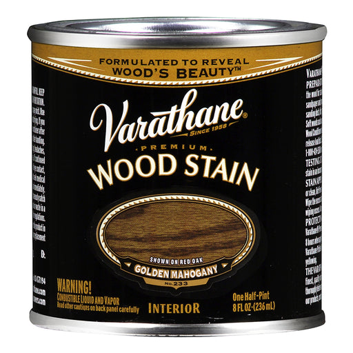 Varathane Premium Wood Stain, Golden Mahogany, Half Pint