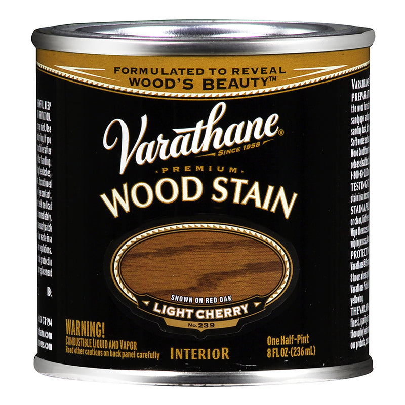 Varathane Premium Wood Stain, Light Cherry, Half Pint