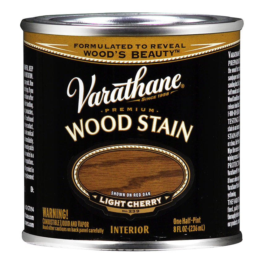 Varathane Premium Wood Stain, Light Cherry, Half Pint