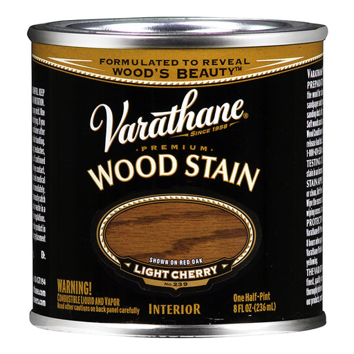 Varathane Premium Wood Stain, Light Cherry, Half Pint