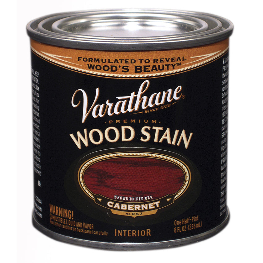 Varathane Premium Wood Stain, Cabernet, Half Pint