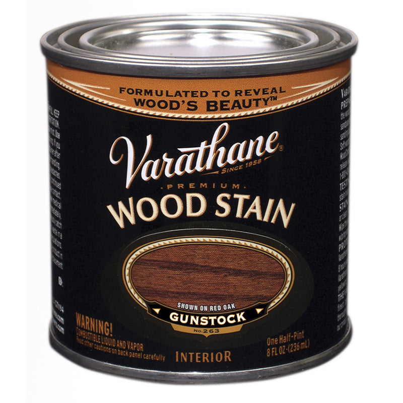 Varathane Premium Wood Stain, Gunstock, Half Pint