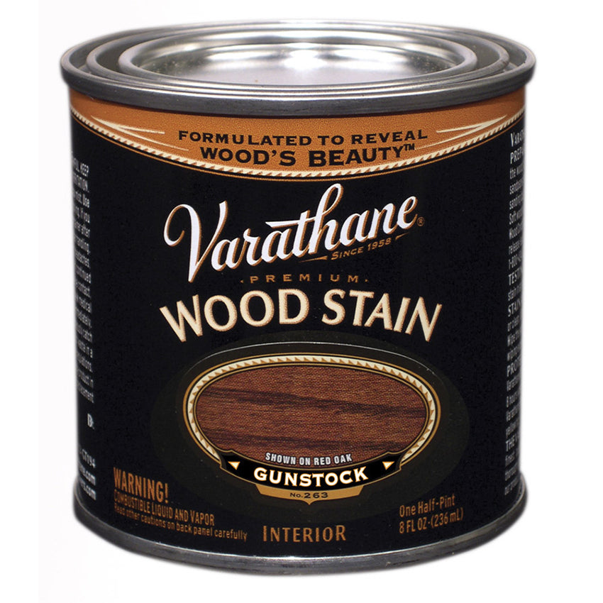 Varathane Premium Wood Stain, Gunstock, Half Pint