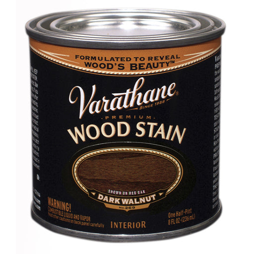 Varathane Premium Wood Stain, Dark Walnut, Half Pint