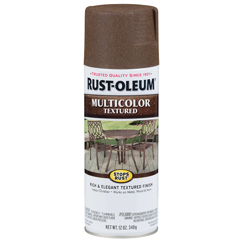 Rust-Oleum Stops Rust Multi-Color Textured Spray, Autumn Brown, 12 oz