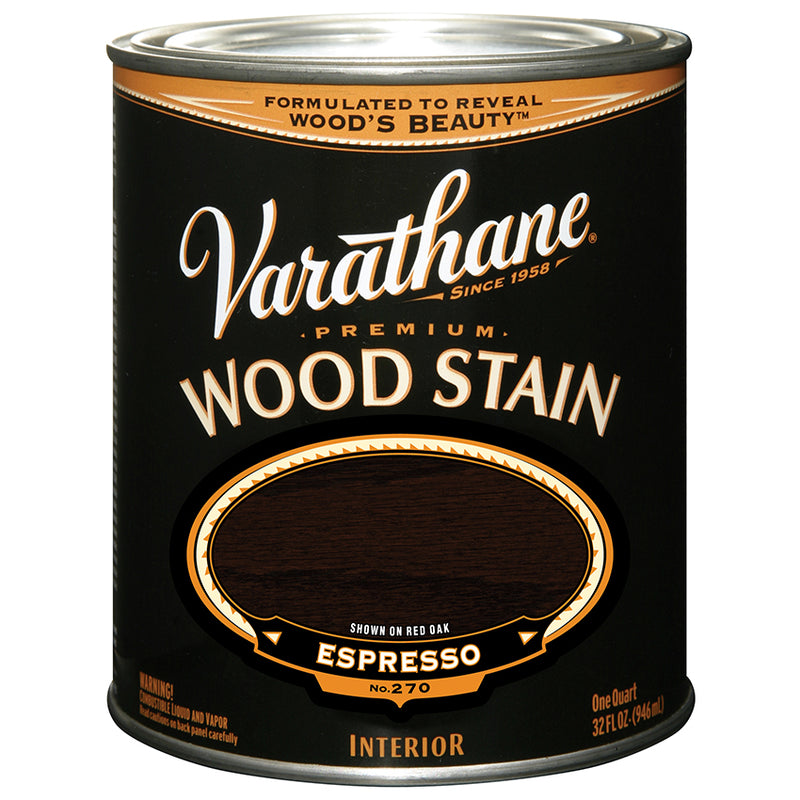 Varathane Premium Wood Stain, Espresso, Quart