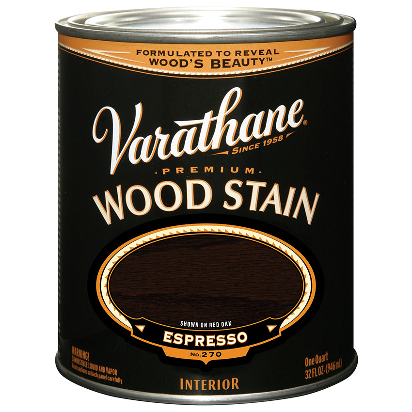 Varathane Premium Wood Stain, Espresso, Quart