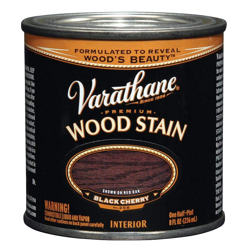 Varathane Premium Wood Stain, Black Cherry, Half Pint