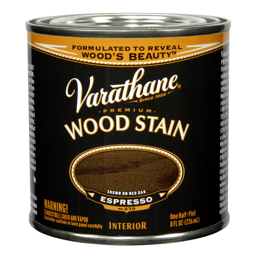 Varathane Premium Wood Stain, Espresso, Half Pint