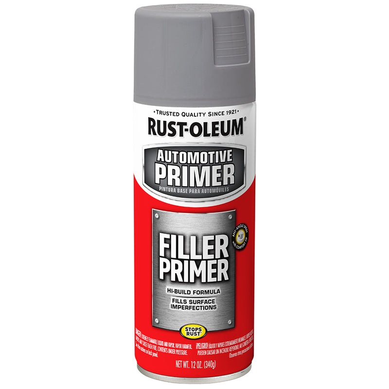 Rust Oleum Spray Filler Primer Gray 12 oz Project Weekend DIY