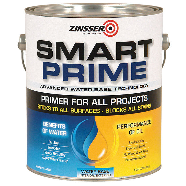 Zinsser Water-Based Interior/Exterior Primer/Sealer White Smooth Gallon product image
