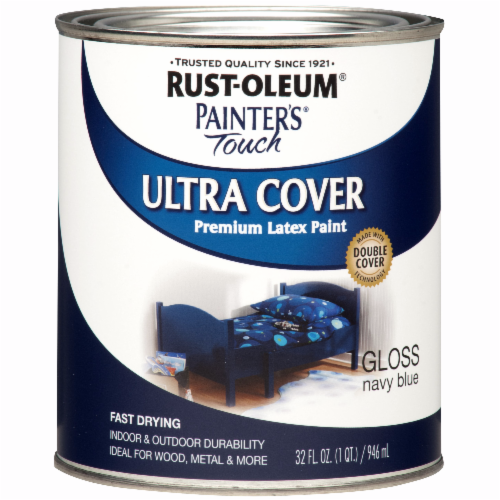 Rust-Oleum Painter's Touch 2X Enamel, Gloss Navy Blue, Quart