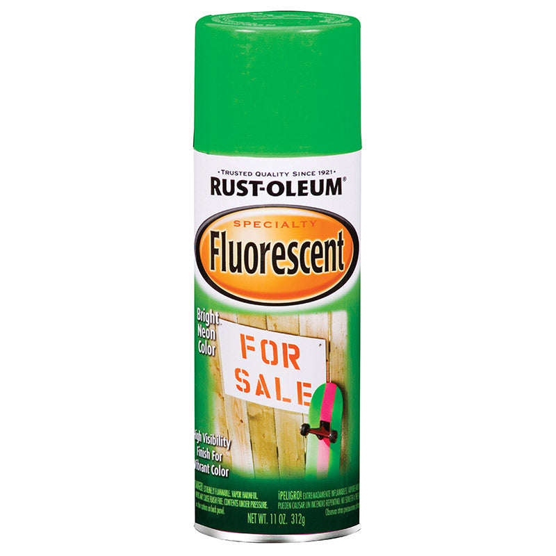 Rust-Oleum Specialty Fluorescent Spray Paint, Green, 11 oz