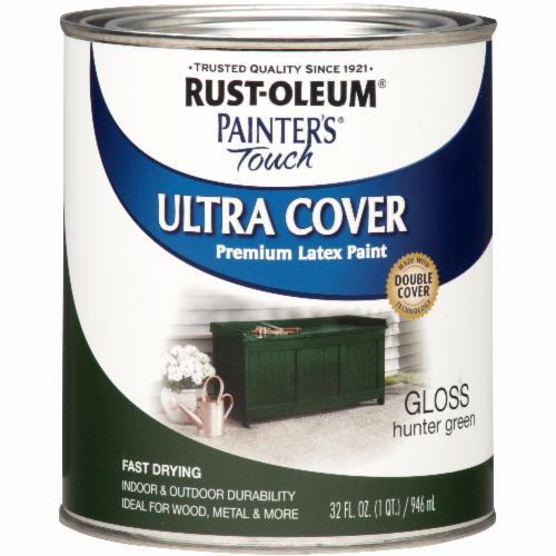 Rust-Oleum Painter's Touch 2X Enamel, Gloss Hunter Green, Quart