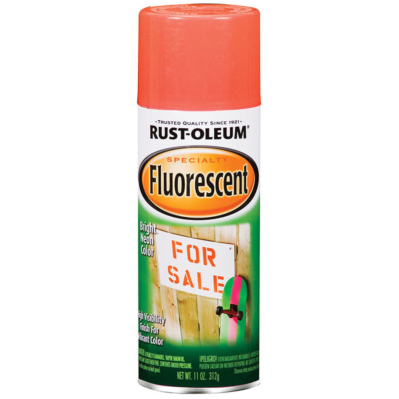 Rust Oleum Specialty Spray Flrscnt Red Orange Fluorescent Paint Project Weekend DIY