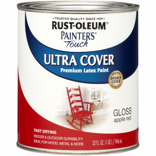 Rust-Oleum Painter's Touch 2X Enamel, Gloss Apple Red, Quart