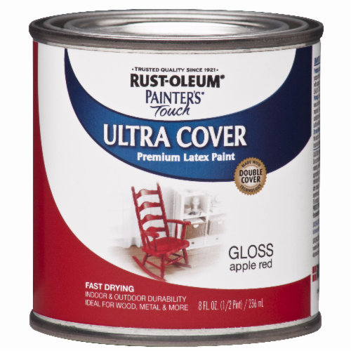 Rust-Oleum Painter's Touch 2X Enamel, Gloss Apple Red, Half Pint