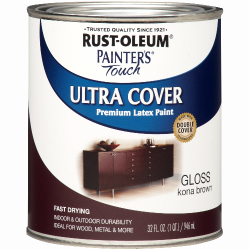 Rust-Oleum Painter's Touch 2X Enamel, Gloss Kona Brown, Quart