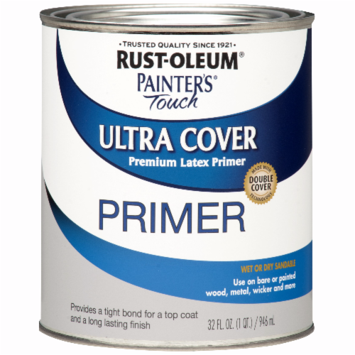 Rust-Oleum Painter's Touch 2X Enamel, Gray Primer, Flat, Quart