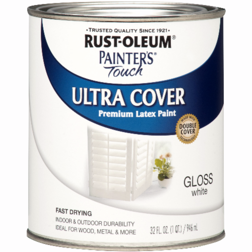 Rust-Oleum Painter's Touch 2X Enamel, Gloss White, Quart